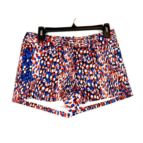 Bedo Femme Women's Abstract Print Shorts in Blue Red and Black Size Small - Picture 1 of 8